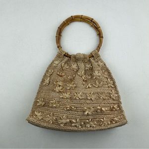 Vintage Ritter - It’s in the bag - floral straw bag